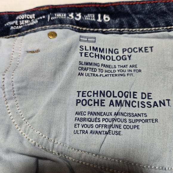 Tommy Hilfiger women's denim bootcut jeans size 16 slimming panels flattering - Picture 8 of 16